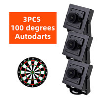 Autodarts 1MP 720P Caméra Autodarts Système de notation 100 degrés sans distorsion USB Plug and Play pour Windows Android Linux