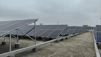 Système de montage solaire pour toits plats pour bâtiments industriels et commerciaux, rails en aluminium modulaires, installation non pénétrante