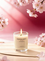 Bougie parfumée rose artisanale de luxe, pendentif en plâtre pour la maison, parfum longue durée, huile essentielle, pour les fêtes et le Nouvel An