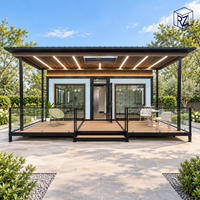 Maison modulaire extensible préfabriquée en conteneur pour l'aménagement de jardin, maison d'hôtes et bureau à domicile
