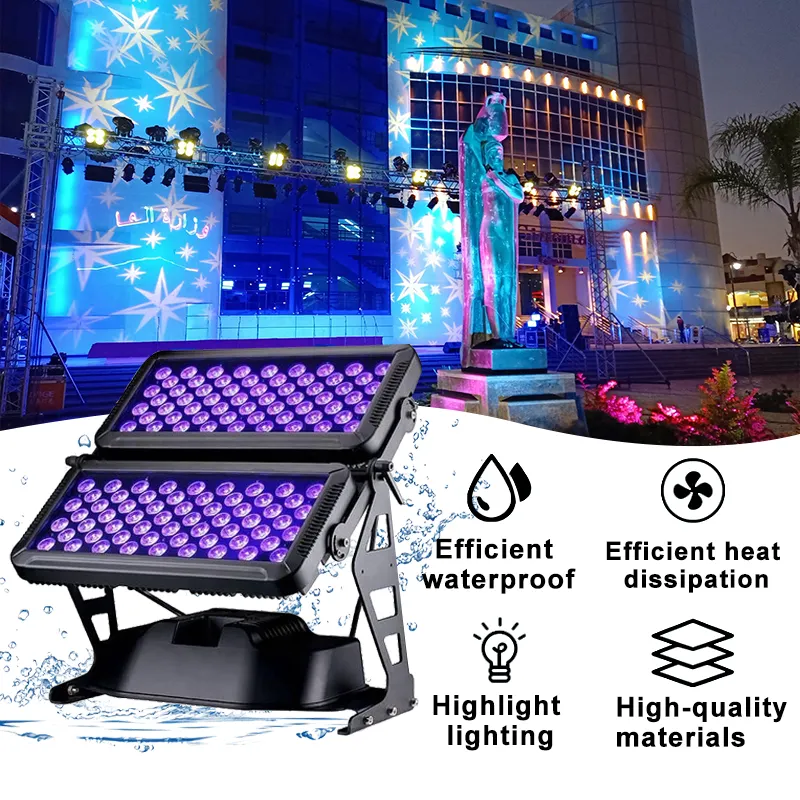 Grace 120 leds rgbw 4 em 1 luzes de palco, à prova d'água da cidade de led de alta potência