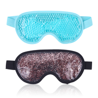 Masque pour les yeux chauffant, perles de gel, masque rafraîchissant, compresse chaude et froide pour un bon sommeil, soulagement des cernes