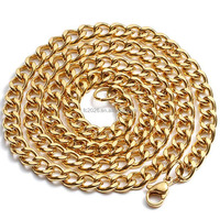 Chaîne plate en acier inoxydable brossé double face soudée, chaîne cubaine multi-tailles pour collier, bracelet, sac à main