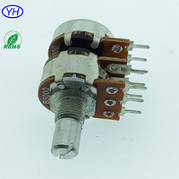 Amplificateur audio vidéo Custom16mm 10k 100k alpes RK163G alpha RV16 Potentiomètre simple 3 gangs