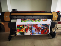 Impresora de inyección de tinta solvente ecológica de alta calidad de 1,8 m, Flex Banner I3200/XP600, máquina cortadora de vinilo, impresora automática de cabezal simple/doble