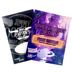 Tùy chỉnh cấp thực phẩm có thể khóa lại Ziplock thịt khô Snack thịt bò thái lát bao bì giật 100g 250g với túi dây kéo cho thịt bò giật - Product Image 2