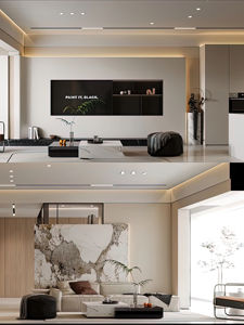 家具キャビネットJINGSHUNアパートテレビウォールユニットデザインリビングルームモダン内蔵フルハウスカスタマイズフリーデザイン - Product Image 4