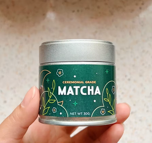 Barattolo in Metallo Opaco da 30g per Matcha con Tappo a Vite, Confezione Alimentare Personalizzata per Caffè, Tè Verde, Spezie - Product Image 6