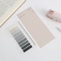 Onglets d'indexation autocollants en papier PET dégradé, essentiels pour la rentrée scolaire et le bureau, marque-pages imperméables et inscriptibles, cadeau pour étudiant