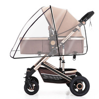 Housse de protection contre le vent pour poussette et landau bébé, en métal, épaisse et chaude, capacité de charge de 25 kg, poussette bébé 3 en 1, âges 1-3 ans