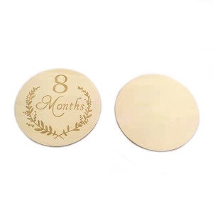 13 pezzi parola mensile taglio laser unilaterale pietra miliare del neonato per scattare foto del bambino - Product Image 3