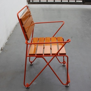 Chaises de patio <span class=keywords><strong>en</strong></span> <span class=keywords><strong>fer</strong></span> <span class=keywords><strong>forgé</strong></span>, <span class=keywords><strong>chaise</strong></span> de jardin <span class=keywords><strong>en</strong></span> métal, de taille une personne, design simpliste, 2021 - Product Image 6