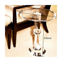 Petit meuble salon chambre canapé simple et transparent snack bout café table d'appoint