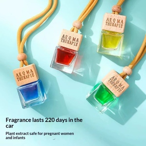 Wholesale Rearview Mirror Pendant Air Freshener Compact Car Perfume Triangular Charm Long-lasting Fragrance Interior Decoration - Product Image 1