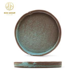 Juego de platos de cerámica de Color azul para uso en comedor occidental de porcelana de alta temperatura para <span class=keywords><strong>restaurante</strong></span> - Product Image 6