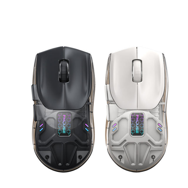 Transparent Three-Mode Wireless Mouse High Precision Bluetooth Gaming Desktop Laptop Custom Optical Computer Mouse Ergonomic