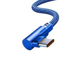 Câble de données Type-C en nylon 120W pour appareils mobiles Câble USB Flash à chargement super rapide avec design incurvé pour Oppo ladekabel