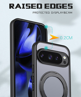 Pour Google Pixel 9 Pro anneau magnétique réglable 360 support rotatif étui de téléphone portable antichoc