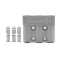 Connecteur de batterie à 3 broches, système d'alimentation de batterie au lithium, connecteur à trois pôles, 600V 50A, connecteur de batterie 50A