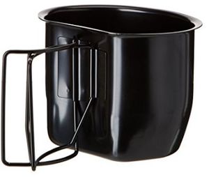 Gourde de guerrier en aluminium anodisé noir pour le camping, la randonnée et l'usage en extérieur - Product Image 3