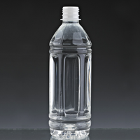 Botol PET Isi Panas 300ml 350ml 500ml Food Grade Tekanan Negatif Plastik PET Bulat untuk Minuman Jus dengan Tutup 38mm