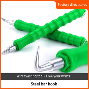 Gancho semiautomático para atar barras de acero, herramienta manual de construcción para atar alambres y torsionar. - Product Image 2