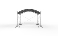 Armazón de iluminación de escenario curvo, estructura de armazón de arco
