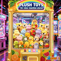 Jouets en peluche de 8 pouces, animaux mignons, modèles variés, styles assortis pour machine à griffes, prix de gros abordable