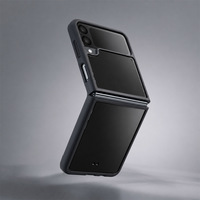Étui de protection 2-en-1 en TPU+PC de style premium, double couche, avec autocollant concave extérieur anti-chute pour téléphone pliable Z Flip7 Z Flip8