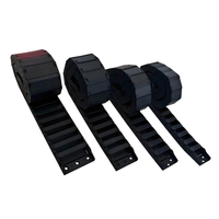 Cadenas de cables de plástico de extremo abierto para máquina herramienta de enrutador CNC para cadena de arrastre con conectores de extremo portador de cables