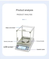 Comparateur de microbalances haute performance 0.001g Équipement de pesage de laboratoire d'équilibre analytique électronique pour laboratoires