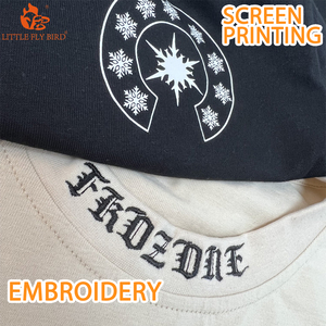 Heavyweight 100% bông <span class=keywords><strong>t</strong></span>ùy chỉnh thiế<span class=keywords><strong>t</strong></span> kế của bạn với màn hình in ấn và thêu phẳng Logo unisex <span class=keywords><strong>t</strong></span> Áo sơ mi - Product Image 4