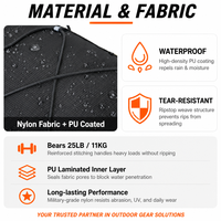 Sac à dos de randonnée imperméable avec poche à eau 12L, réservoir 2L, léger, réfléchissant, pour cyclisme, raquette à neige, alpinisme, OEM