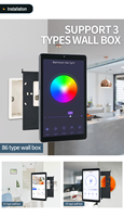 Panel Kontrol Rumah Pintar Sunworld YC-SM08P G2+ yang Ditingkatkan, 8 Inci, Terintegrasi, Tablet Android dengan RJ45 Poe, RAM 4G, WIFI 6, untuk RV/Garasi Listrik