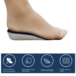 ZHUOYUE ZY-196 Soletta Rialzante in Memory Foam EVA con Tessuto BK, Invisibile, Mezza <span class=keywords><strong>Altezza</strong></span>, Mezza Imbottitura o Completamente Imbottita, per Uomo e Donna (2-5cm) - Product Image 2