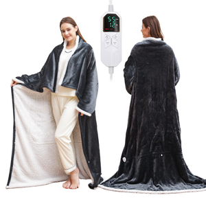 Sweat à capuche chauffant en flanelle de la série Noël moderne avec poches pour les pieds et manches, couverture TV, <span class=keywords><strong>robe</strong></span> chauffante - Product Image 2