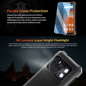 Nouveauté 10800mah hotwav <span class=keywords><strong>cyber</strong></span> 13 <span class=keywords><strong>pro</strong></span>, 8 Go + 128 Go, 6.6 pouces Android 14.0 4G Smartphone robuste - Product Image 4