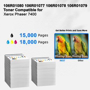 Ibest tương thích <span class=keywords><strong>Xerox</strong></span> <span class=keywords><strong>Phaser</strong></span> <span class=keywords><strong>7400</strong></span> hộp mực tương thích cho <span class=keywords><strong>Xerox</strong></span> <span class=keywords><strong>106r01080</strong></span> 106r01077 106r01078 106r01079 hộp mực - Product Image 2