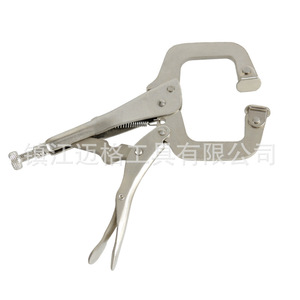 C Type Clamping Pliers 6.5 Inch Stainless Steel Smooth Jaw Multi Purpose Woodworking Tool - Product Image 4