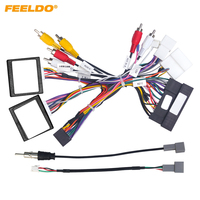 Câble de faisceau de câblage Audio de voiture 16 broches avec boîte Cabus pour hyundai Sonata 9 (2015), Support d'amplificateur, fil d'installation stéréo
