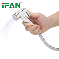 Ifan Meilleure Vente Ensemble de Douche Bidet Musulman en Plastique, Pulvérisateur Bidet Portable Shattaf à Nettoyage Automatique