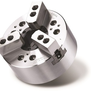 Mandrin hydraulique Chandox OPB-206A5 à trois mors, grand alésage creux pour l'usinage - Product Image 1
