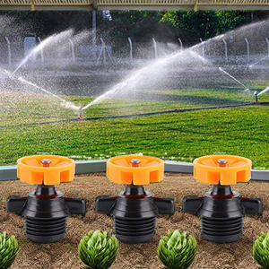 Mini arroseur rotatif fixe en plastique avec buse de pulvérisation de 1/2' de diamètre pour jardin - Product Image 1