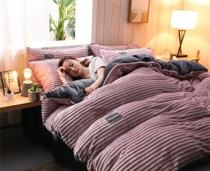 <span class=keywords><strong>Copripiumino</strong></span> in velluto <span class=keywords><strong>tinta</strong></span> <span class=keywords><strong>unita</strong></span>, caldo invernale, set di biancheria da letto spesso, <span class=keywords><strong>copripiumino</strong></span> <span class=keywords><strong>matrimoniale</strong></span> - Product Image 3