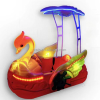 Swan Paddle Boat HDPE lumière LED piscine électrique louer enfants pare-chocs bateau parc adulte Fitness contrôle manuel système de paie temps ordinateur