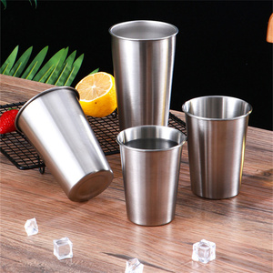 1 pezzo di viaggio campeggio all'aperto in acciaio inox tazza di caffè tè vino 304 acciaio inossidabile Whisky birra tazze oro argento 260-500ml - Product Image 4