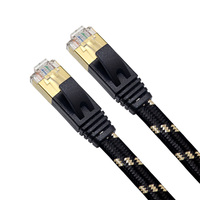 Kabel Jaringan Cat 8 Ethernet 40Gbps 2000Mhz Kabel Cat8 Kabel Cat8 15 Meter 20 Meter 30 Meter Pvc Tembaga Polos