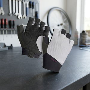Impact Gloves Men Women Breathable Leather Spandex Half <b>Finger</b> Non-Slip Palm Protection Mountain <b>Bike</b> Riding Outdoor Sports - Product Image 3