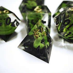 Mini Hành Tinh Tùy Chỉnh Bán Buôn Rắn Dnd Xúc Xắc Đặt Handmade Nhựa Xúc Xắc Cho Dungeons & Dragons Bảng Trò Chơi Đa Diện Dnd Dice D6 D20 - Product Image 4