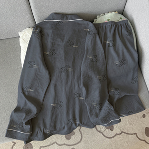 Новое поступление мужской повседневный комплект из пижамной одежды с длинным рукавом-реальные фотографии-оптовая продажа - Product Image 3